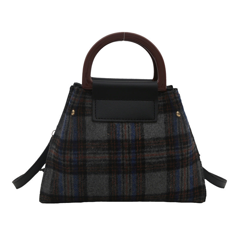 Plaid Structured Mini Handbag Kalsten