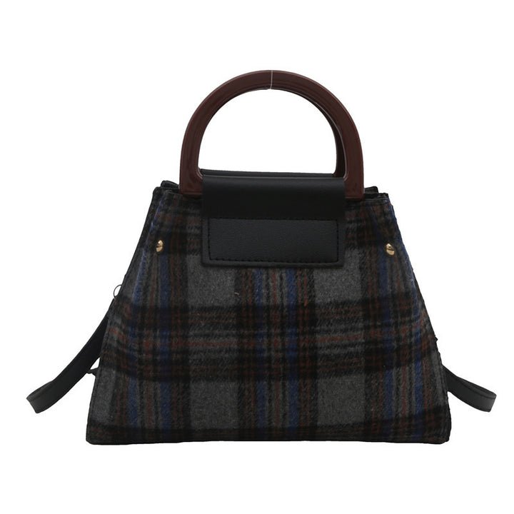 Plaid Structured Mini Handbag Kalsten