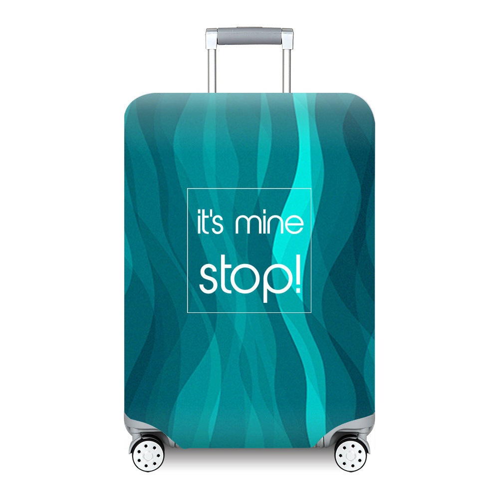 Unisex hard-shell suitcase with modern wave pattern Kalsten