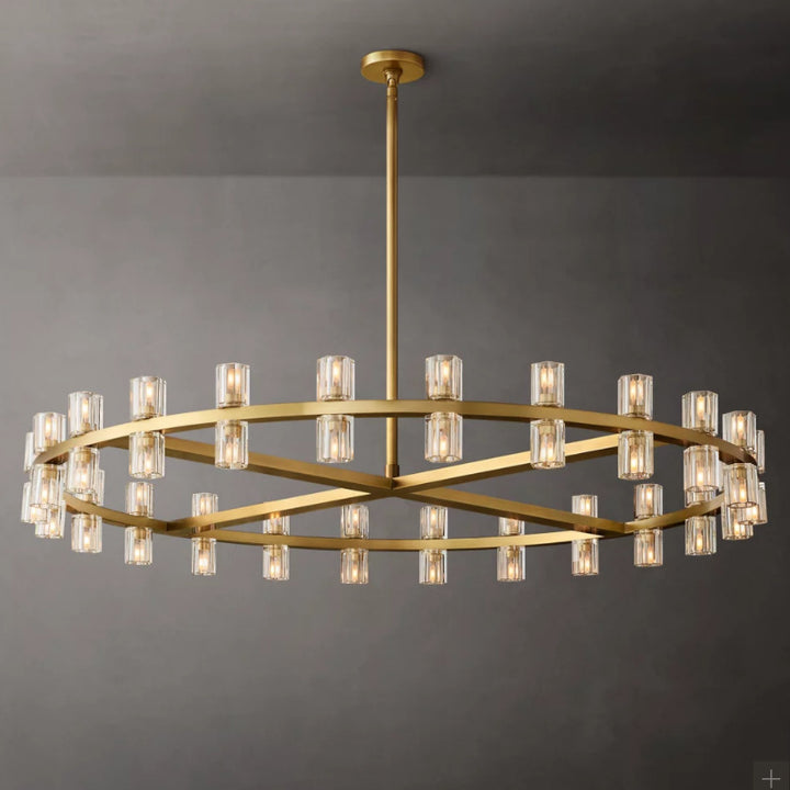 Modern Crystal Circle Chandelier