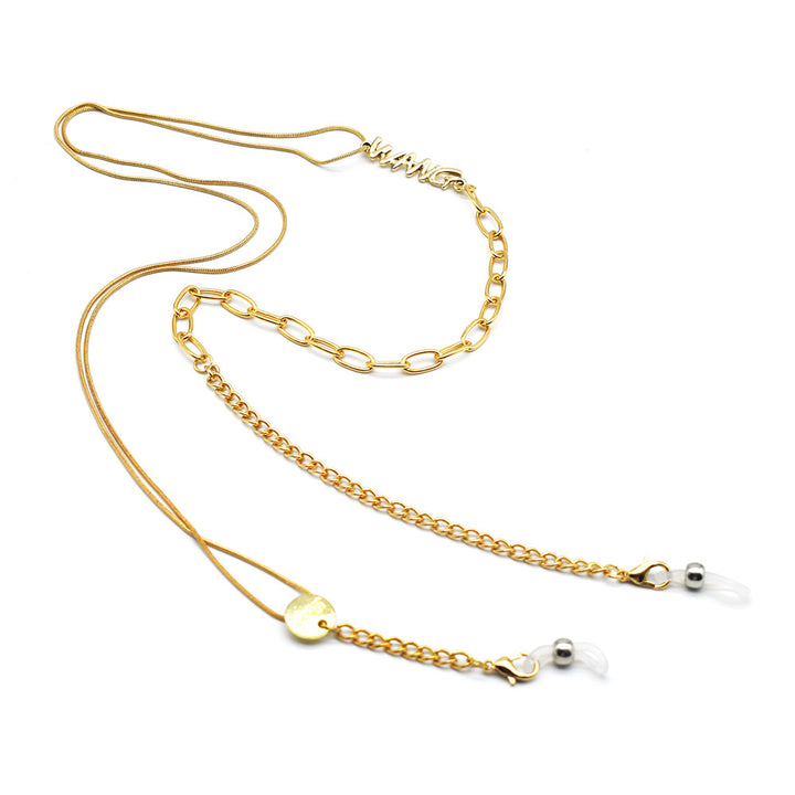 Adjustable Gold-Plated Eyewear Chain Kalsten