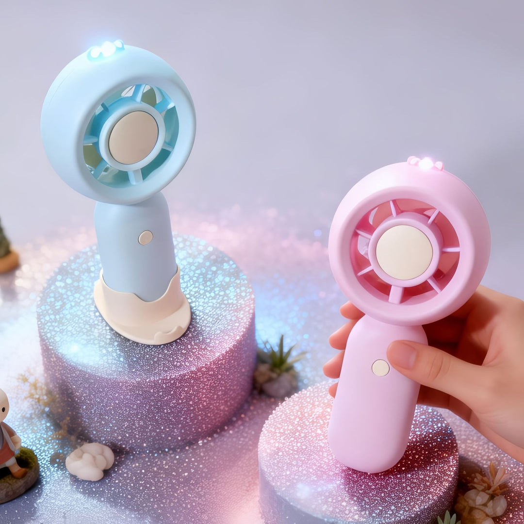Women's Handheld Fan with LED Lamp Kalsten