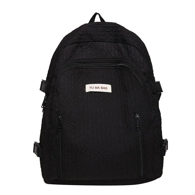 Textured Multi-Compartment Backpack Kalsten