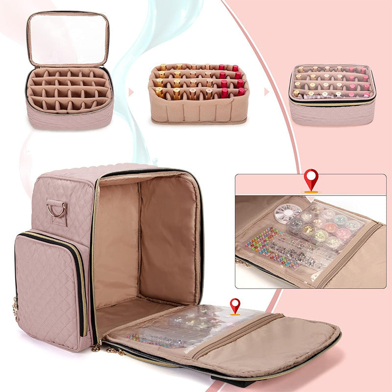 Cosmetic transport bag with organizer compartments Kalsten