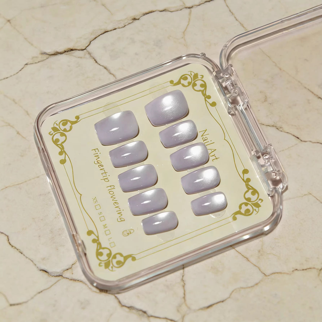 Elegant Glossy Press-On Nail Set Kalsten