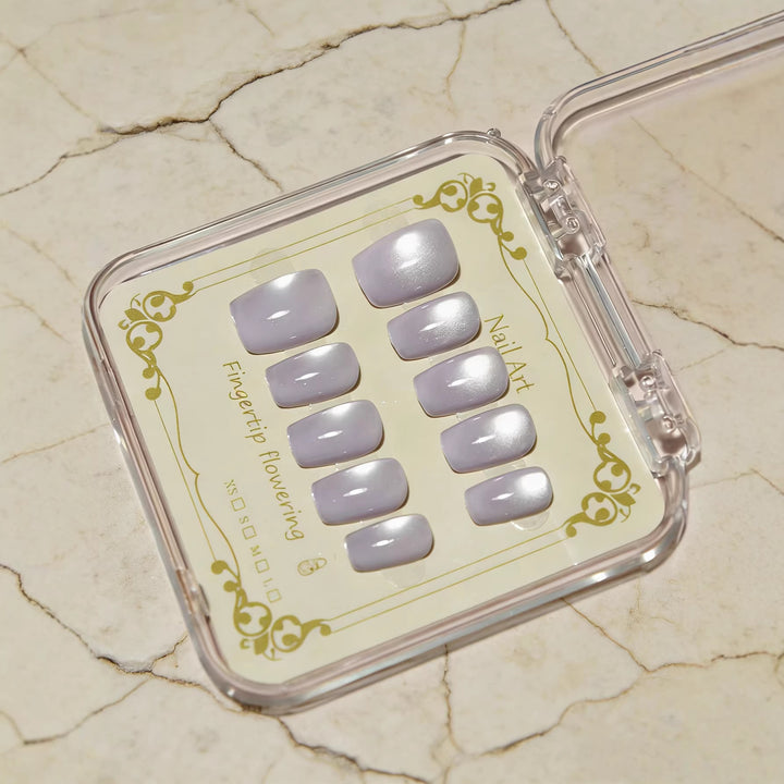 Elegant Glossy Press-On Nail Set Kalsten