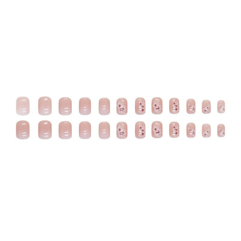 Elegant Floral Design Press-On Nails