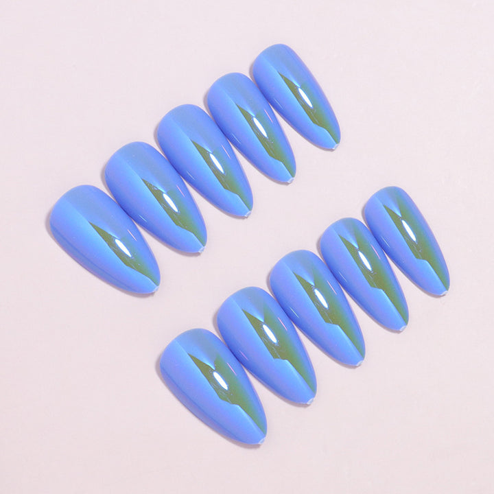 Elegant Glossy Almond-Shaped Press-On Nails Kalsten