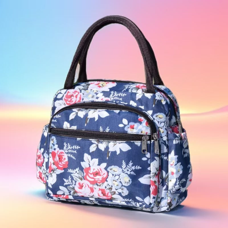 Insulated Cat Print Lunch Cooler Bag Kalsten