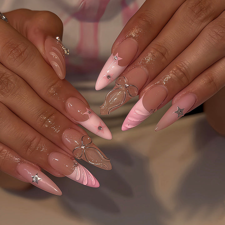 Nail set with glamour design Kalsten