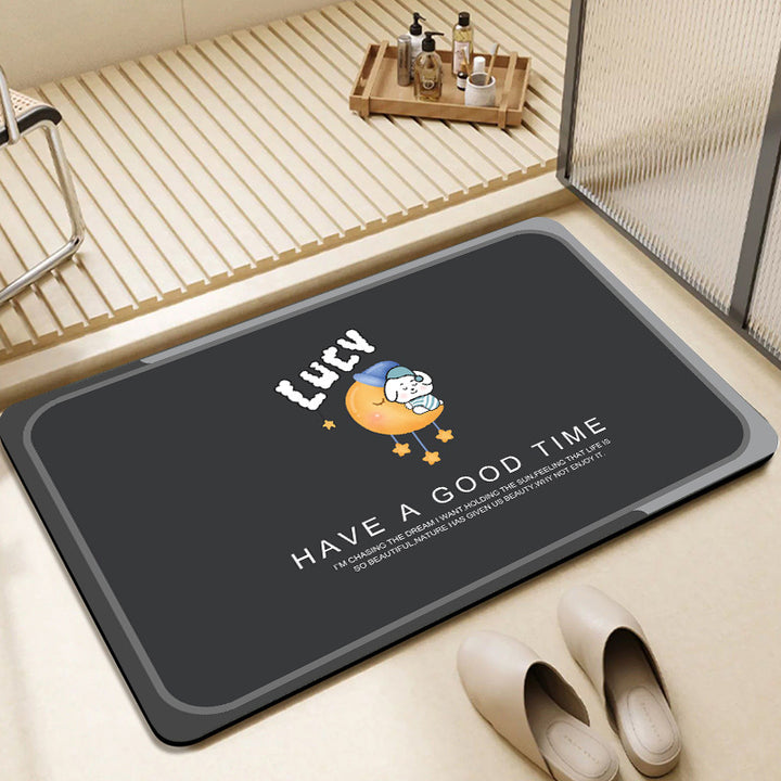 Cute Bunny-Themed Bathroom Mat Kalsten