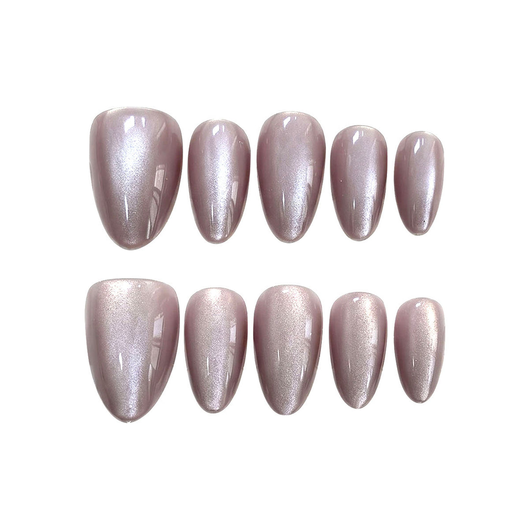 Elegant Glittery Press-On Nail Set