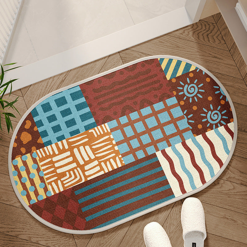 Decorative Geometric Area Mat Kalsten