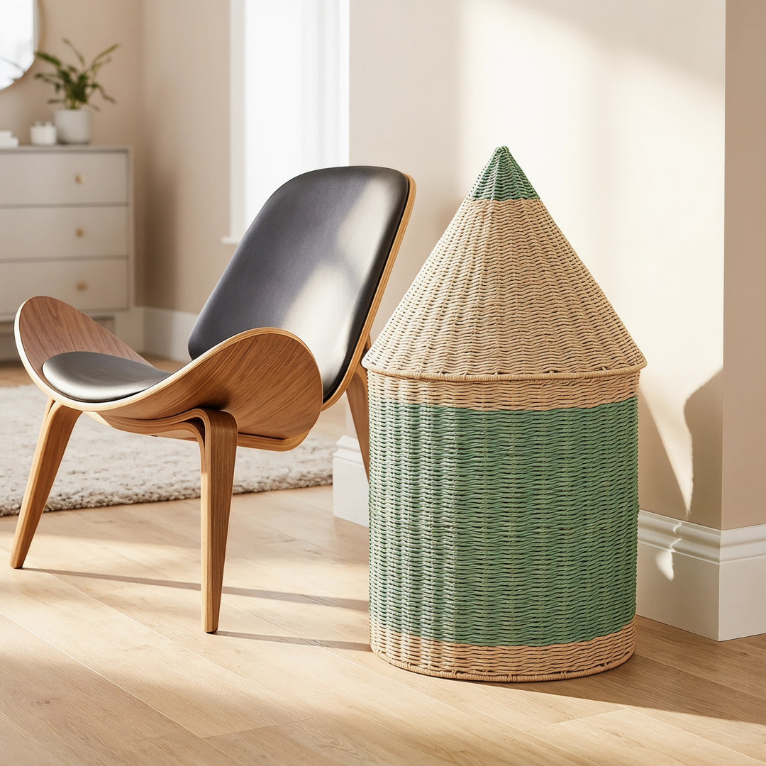 Storage basket with lid Kalsten