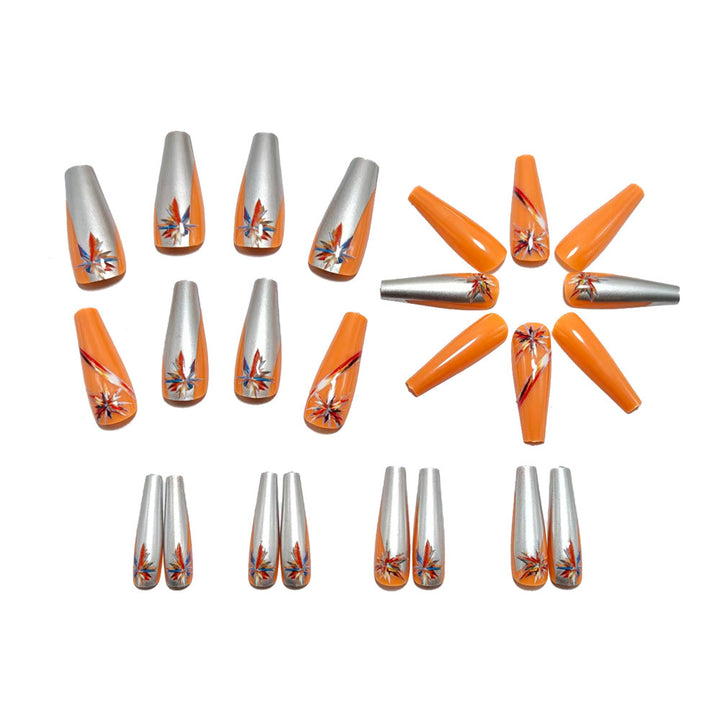 Artificial nails with glitter and metallic accents Kalsten