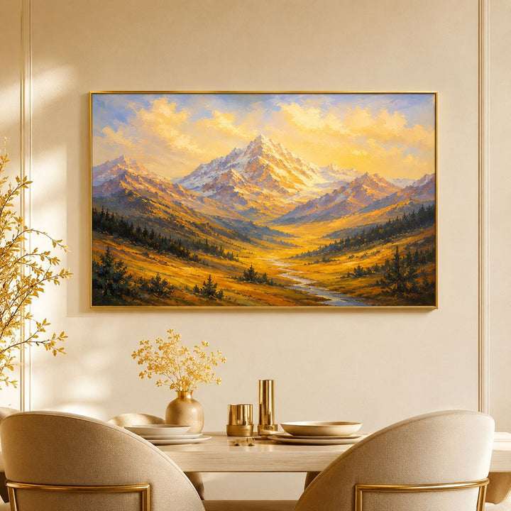 Mountain Landscape Canvas Wall Art for Interiors