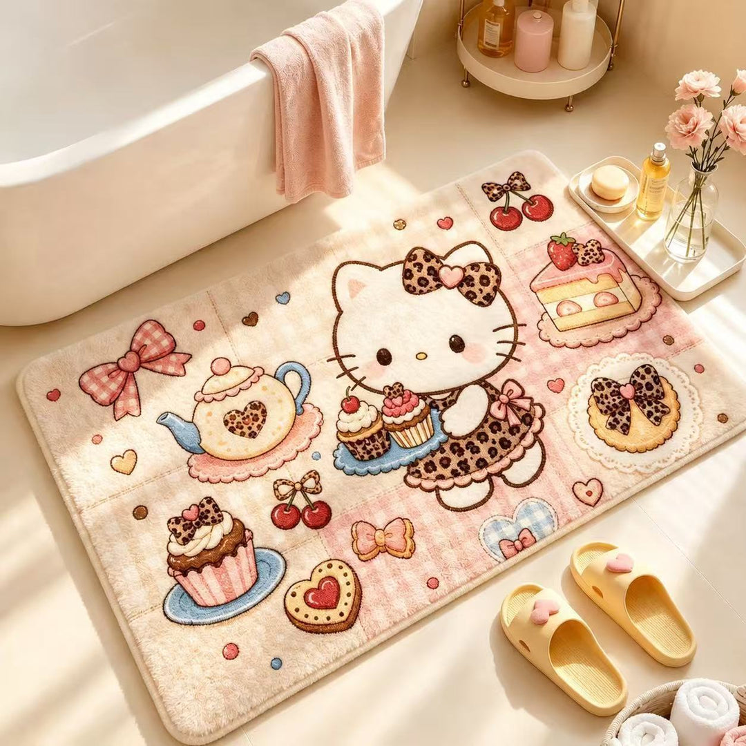 Cute Cartoon-Themed Bathroom Mat