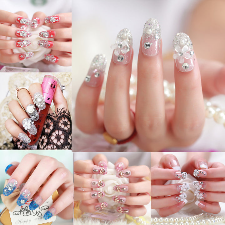 Elegant artificial nails with decorative accents Kalsten