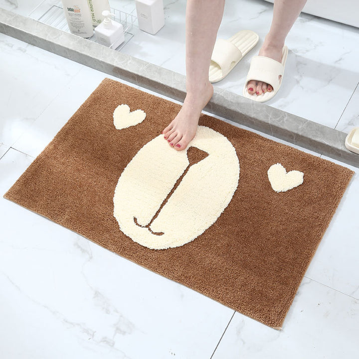 Cat-Themed Memory Foam Bath Mat for Bathroom