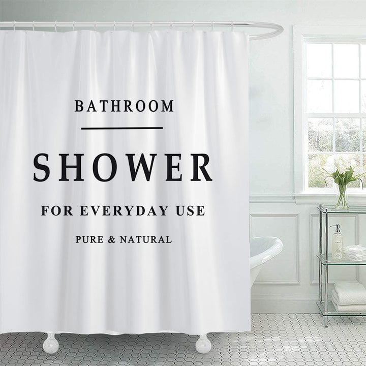 Minimalist Shower Curtain Kalsten