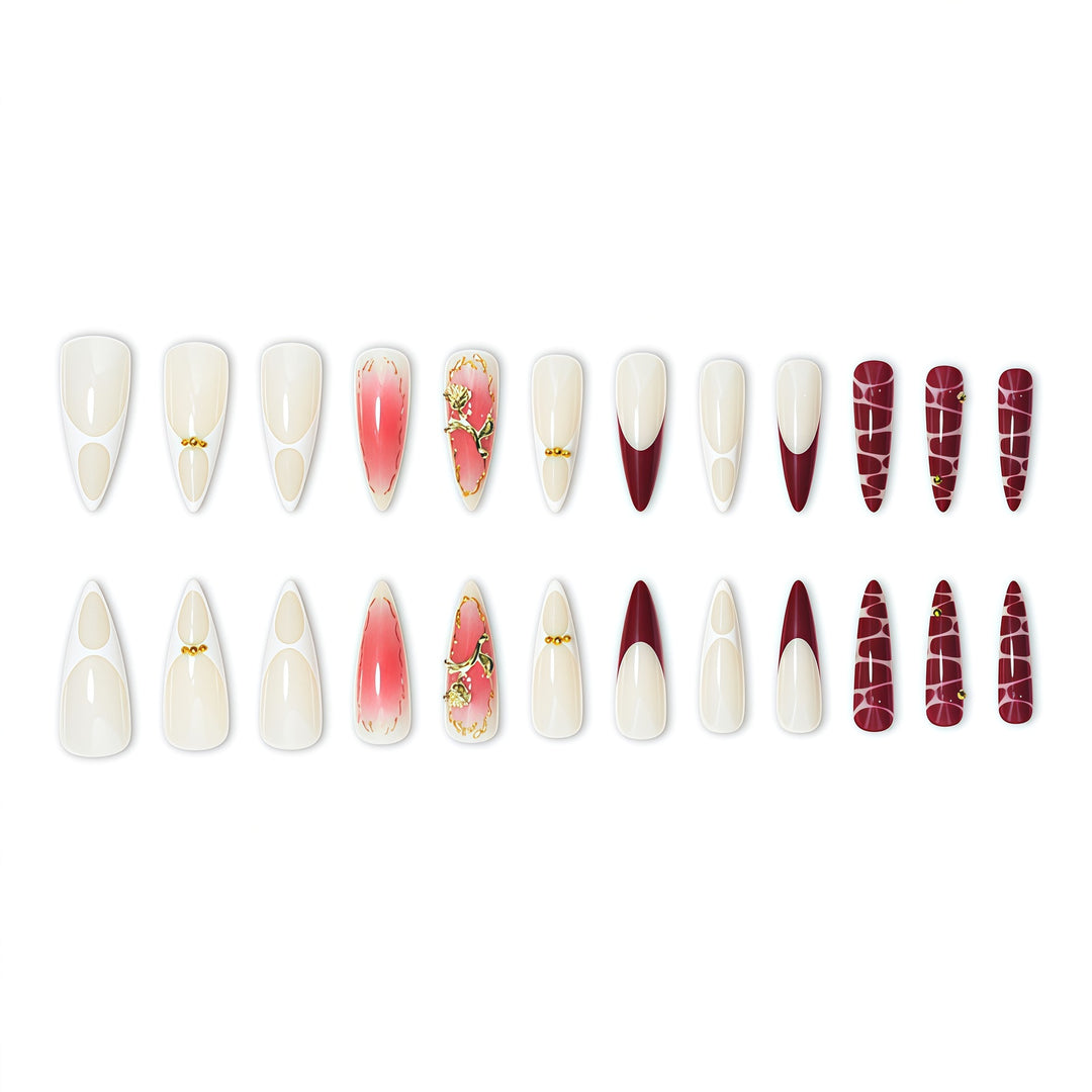 Elegant Decorative Press-On Nail Extensions Kalsten