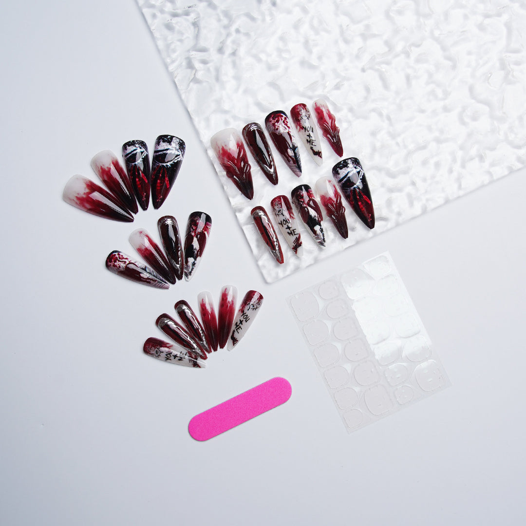 Exclusive artificial nails with floral design Kalsten