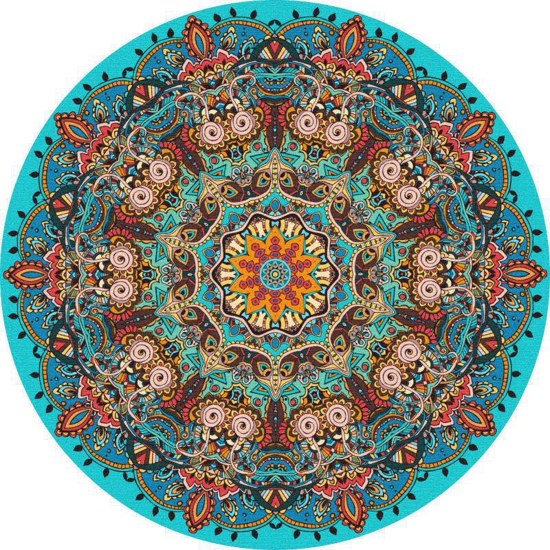 Round Decorative Area Rug Kalsten