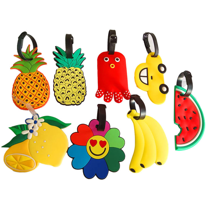Unisex luggage tag in fruity lemon design Kalsten