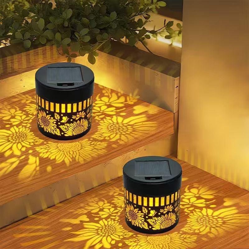 Decorative Solar RGB Mandala Projection Wall And Stake Garden Light Kalsten