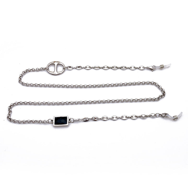 Elegant glasses holder chain with noble pendant Kalsten