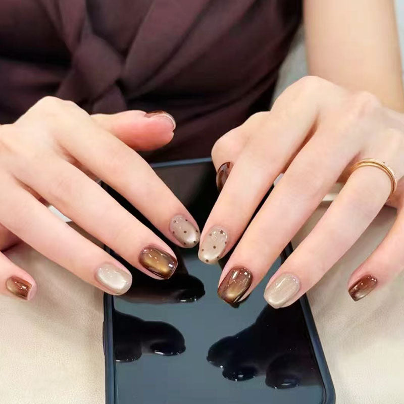 Elegant French Tip Press-On Nail Set Kalsten