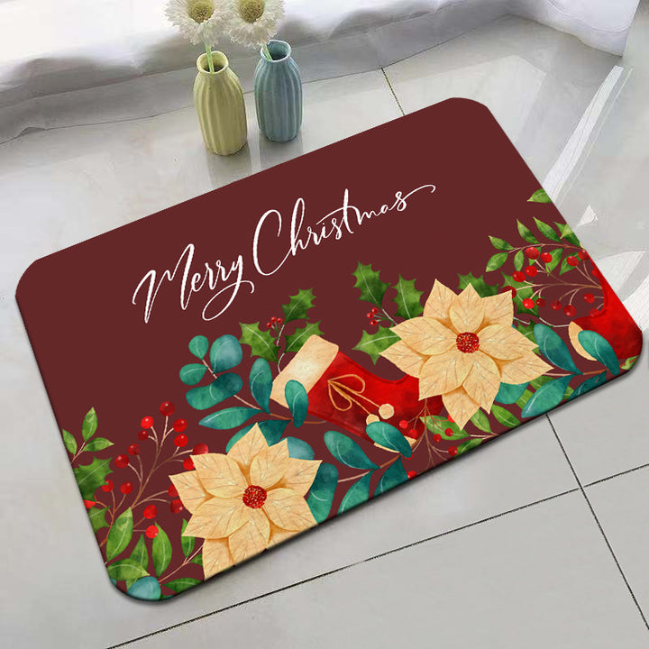 Festive Holiday-Themed Bath Mat Kalsten