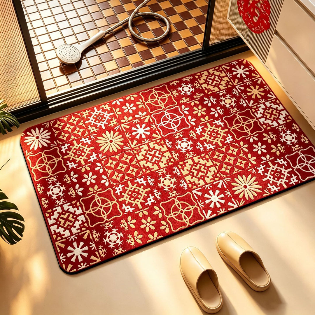 Geometric Patterned Anti-Fatigue Bath Mat Kalsten