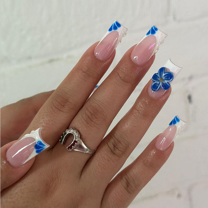 Decorative Floral Press-On Nails Set Kalsten