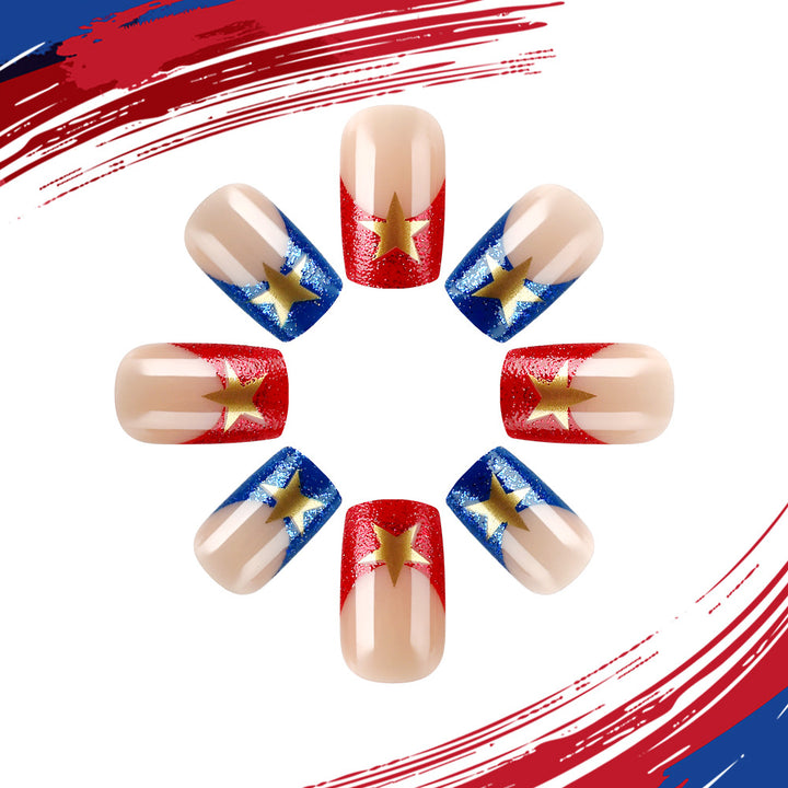 Themed Star-Studded Gel Nail Art Set Kalsten