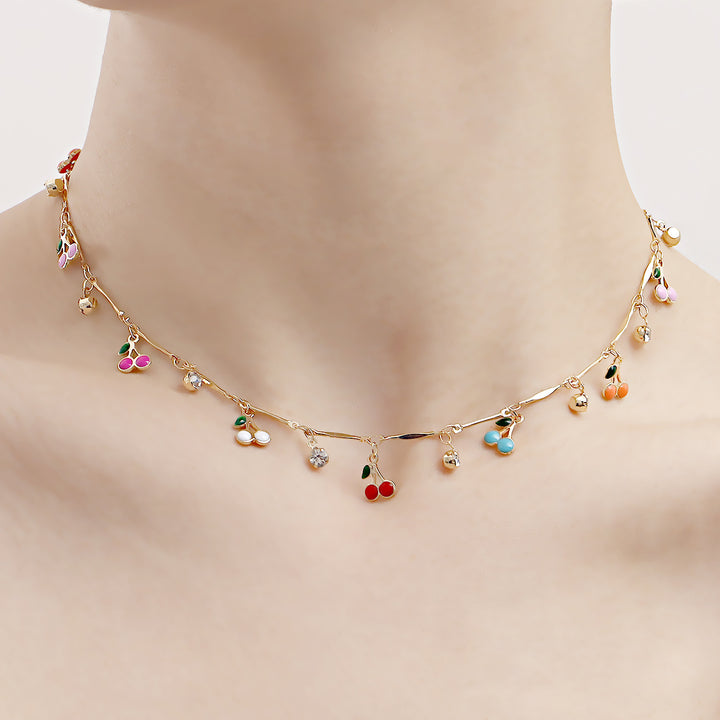 Floral Charm Pendant Necklace Kalsten
