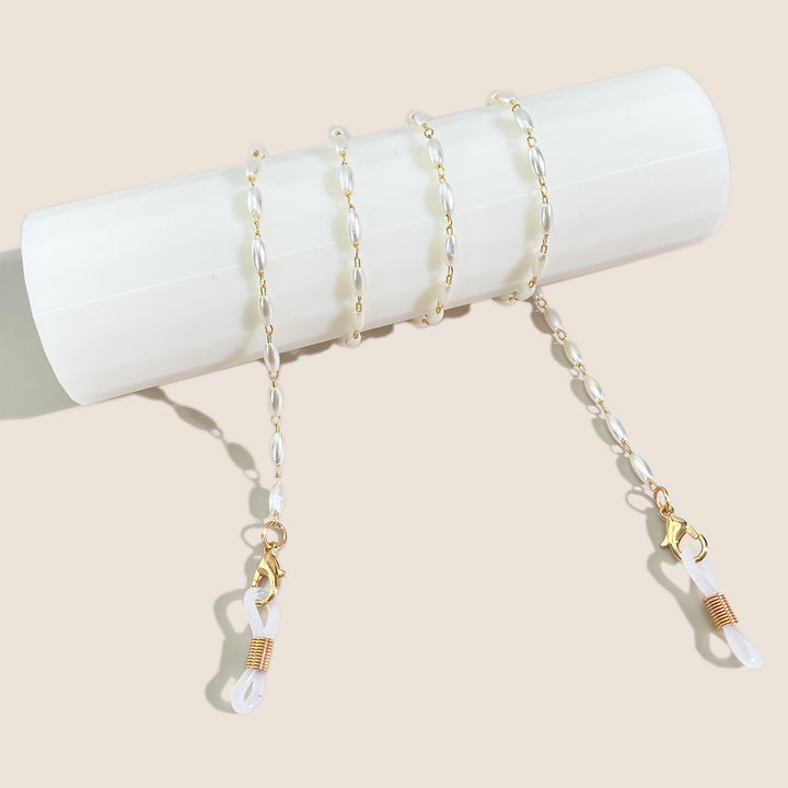 Elegant Pearl-Accented Eyewear Chain Kalsten
