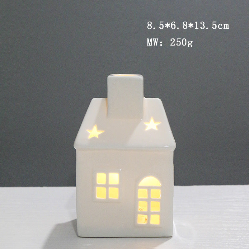 Ceramic House-Shaped Night Light Kalsten