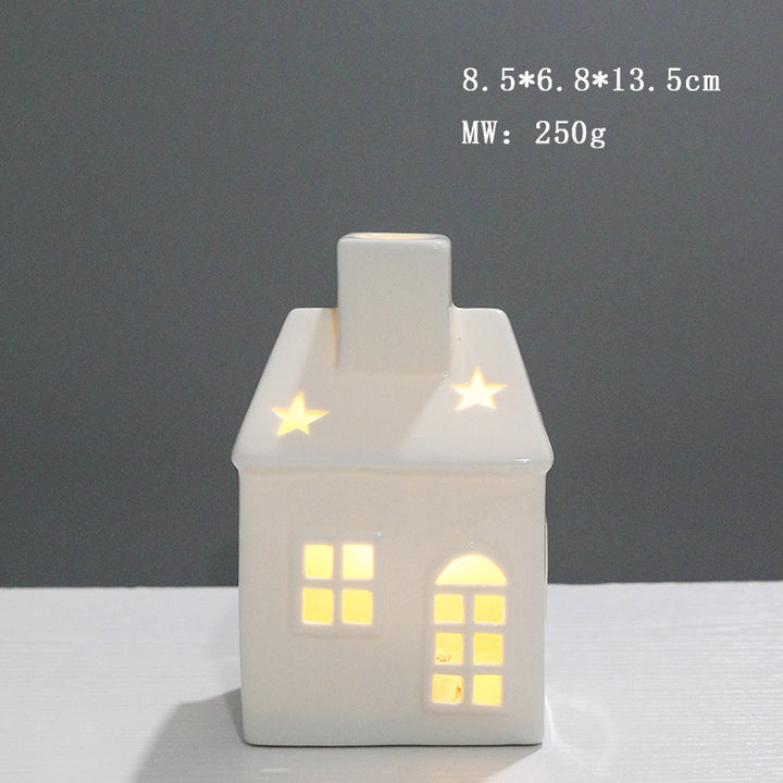 Ceramic House-Shaped Night Light Kalsten