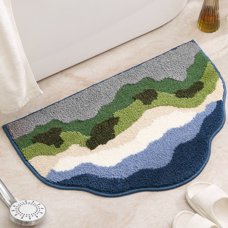 Camouflage Pattern Bath Mat