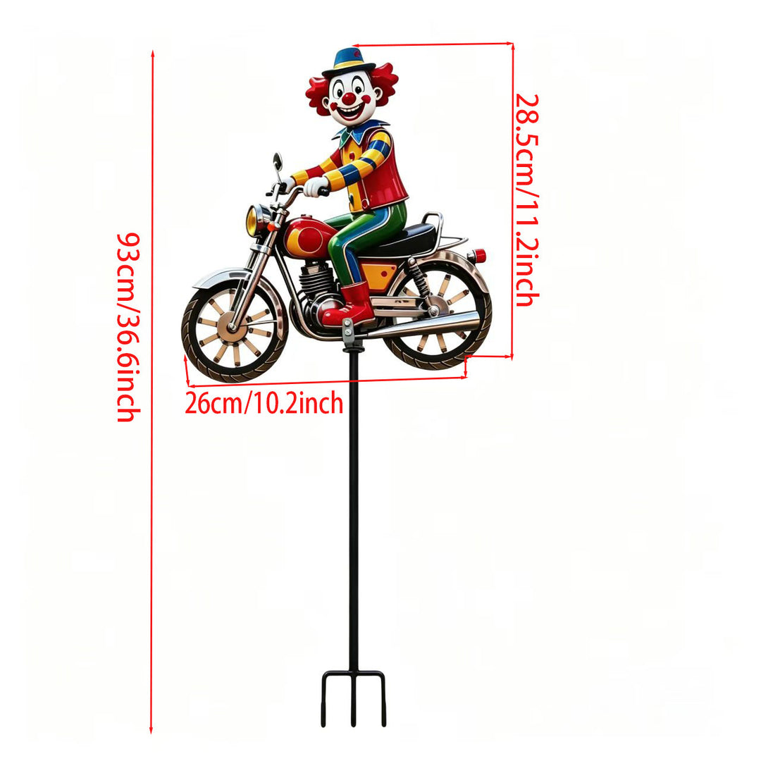 Garden Decor Clown Riding Motorcycle Kalsten