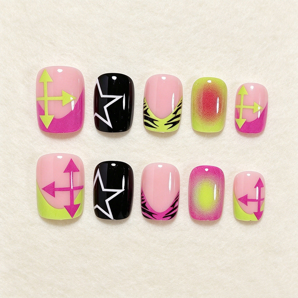 Colorful Abstract Nail Art Set Kalsten