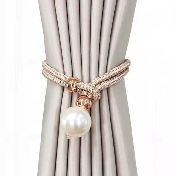 Elegant curtain tieback with decorative pearl Kalsten