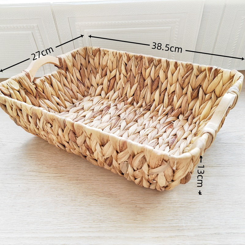 Handwoven Natural Fiber Storage Tray Kalsten
