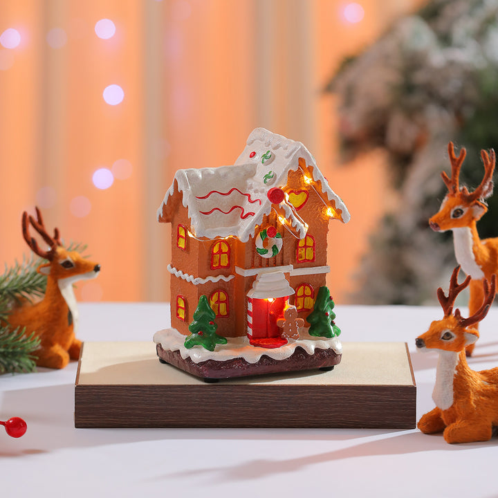 LED Light-Up Gingerbread House Decoration Kalsten