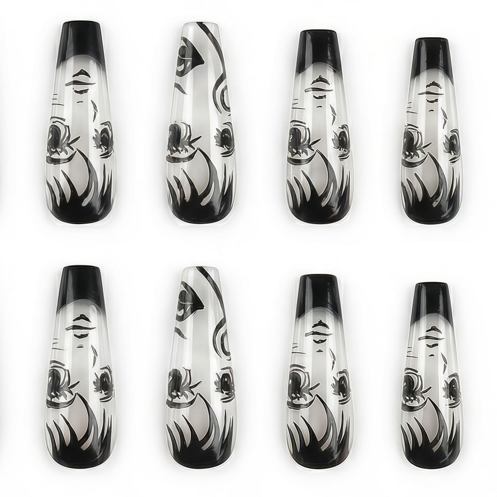 Art Nail Set with Artistic Portrait Designs Kalsten