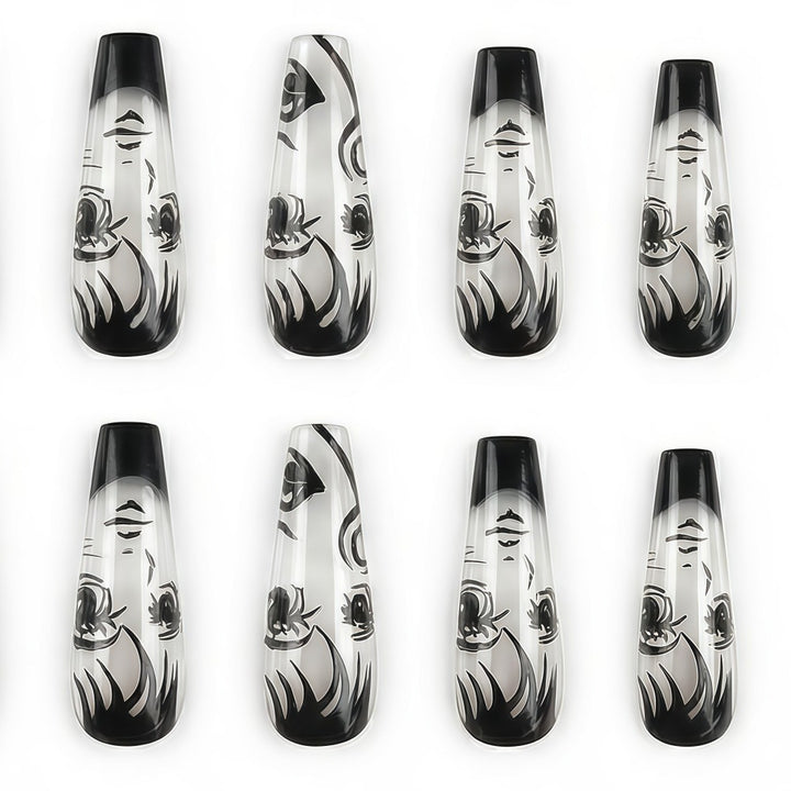 Art Nail Set with Artistic Portrait Designs Kalsten