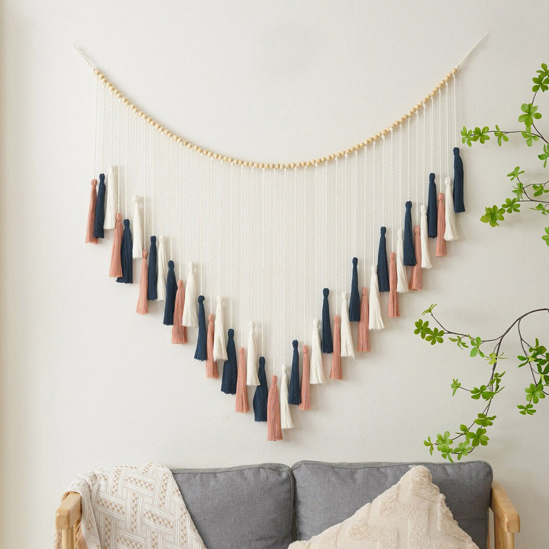 Decorative Macrame Wall Hanging with Tassels Kalsten