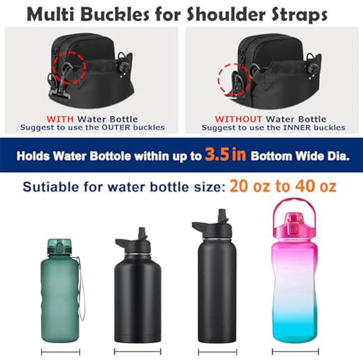 Multifunctional shoulder bag with water-repellent material Kalsten