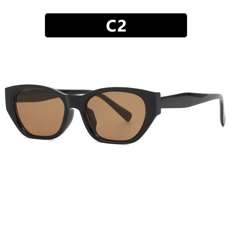 Ladies Cat-Eye Sunglasses with transparent, geometric frame Kalsten